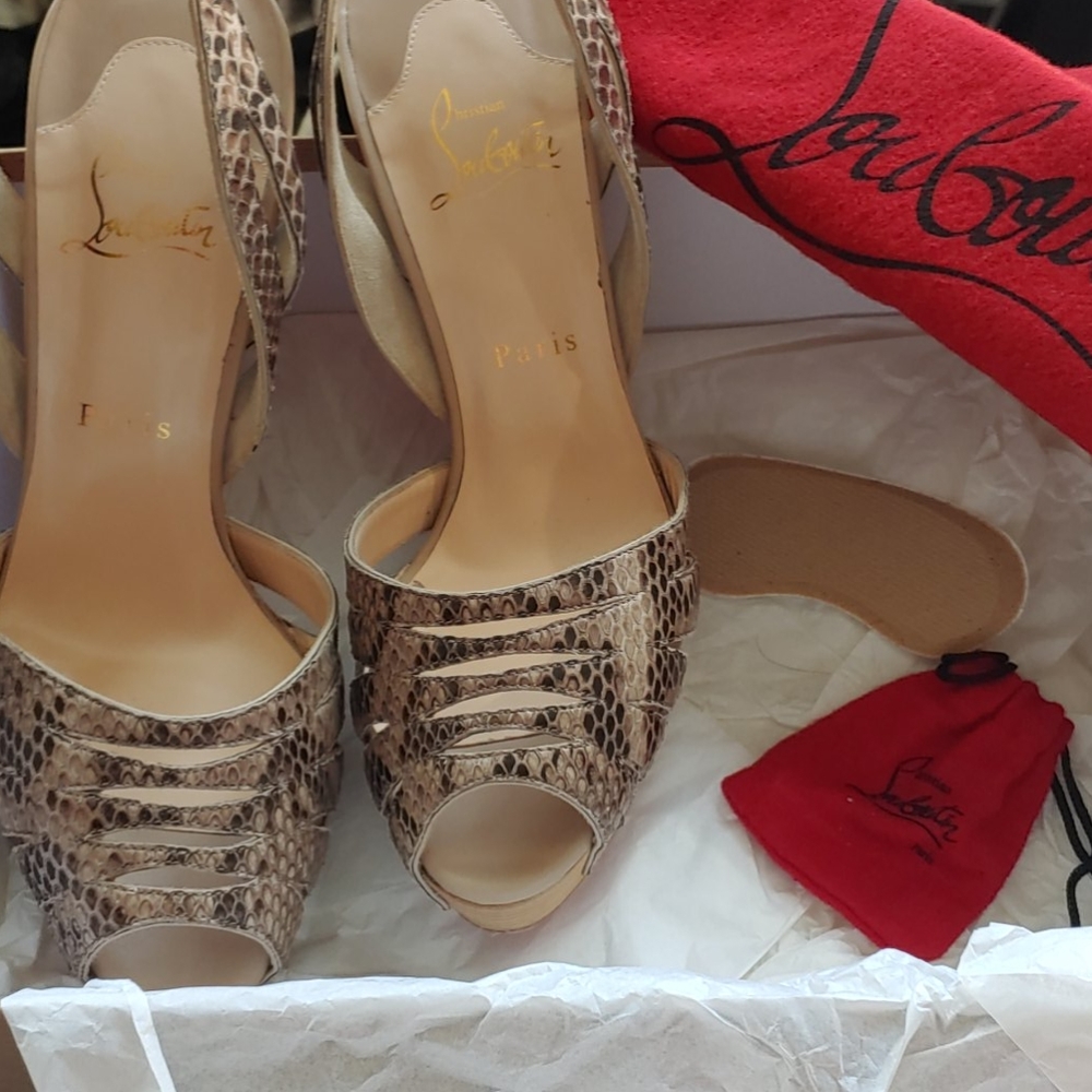 Christian Louboutin Samaya Python Heel - image 5